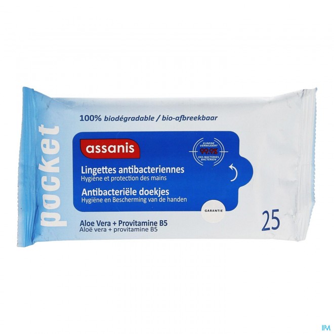 Assanis Pocket A/bact. Doekje Z/spoelen 25