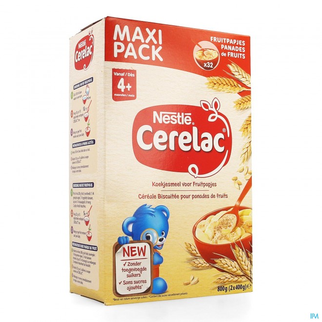 Nestle Cerelac Koekjesmeel Fruitpapjes 800g