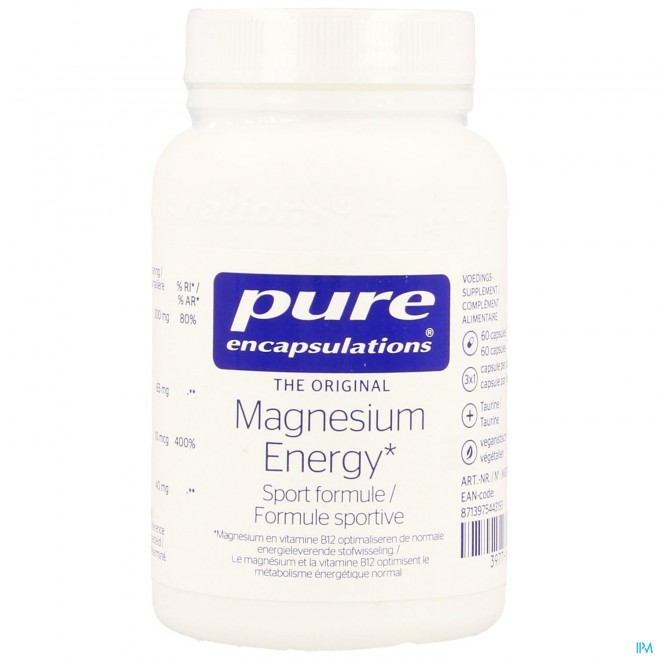 Pure Encapsulations Magnesium Energy Caps 60