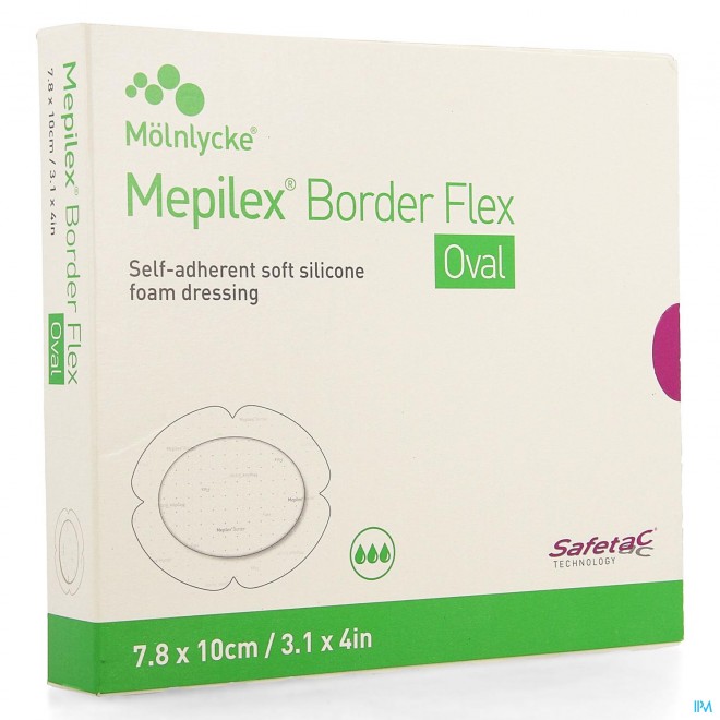 MEPILEX BORDER FLEX OVAAL 7,8X10CM 58350