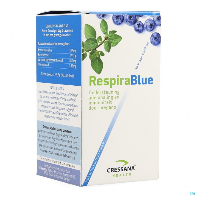 Cressan Respirablue 90x550mg