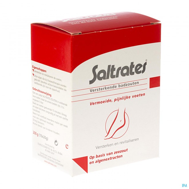Saltrates Sels Algues Pieds Fatigues Sach 10x20g