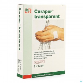 Curapor Transparant Steriel 7cmx 5cm 5 13099