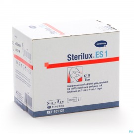 Sterilux Es1 Kp Ster 8pl 5,0x 5,0cm 40 4011219