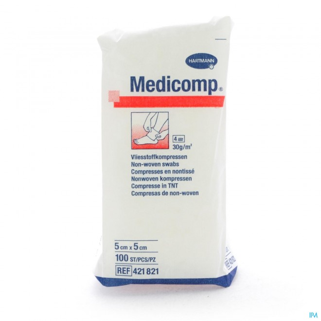 Medicomp 5x5cm 4pl. Nst. 100 P/s