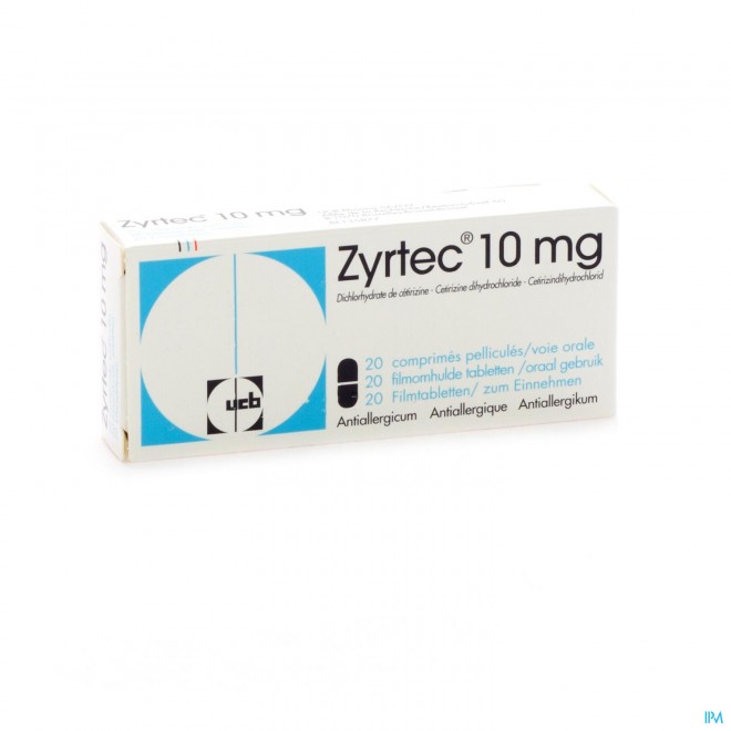 Zyrtec 10mg Filmomh Tabl 20 X 10mg