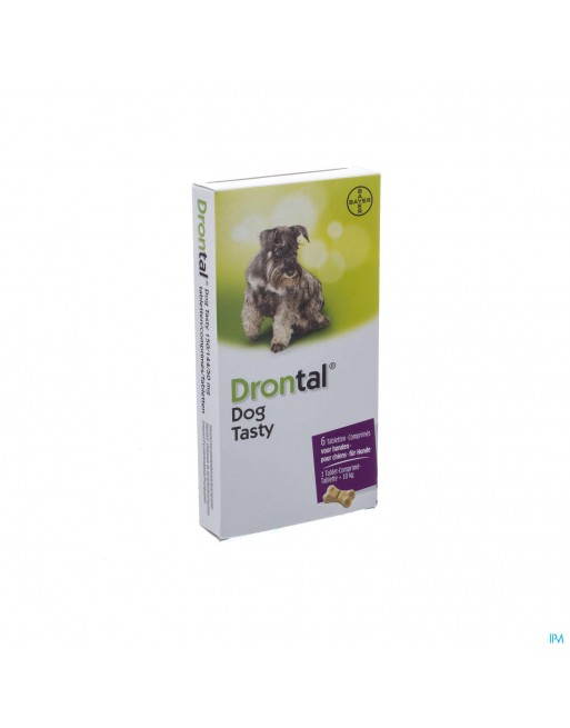 Drontal Tasty Bone 150/144/5mg 10kg Dog Comp 6