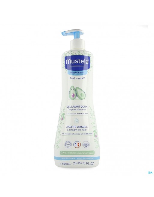 Mustela Pn Wasgel Zacht 750ml