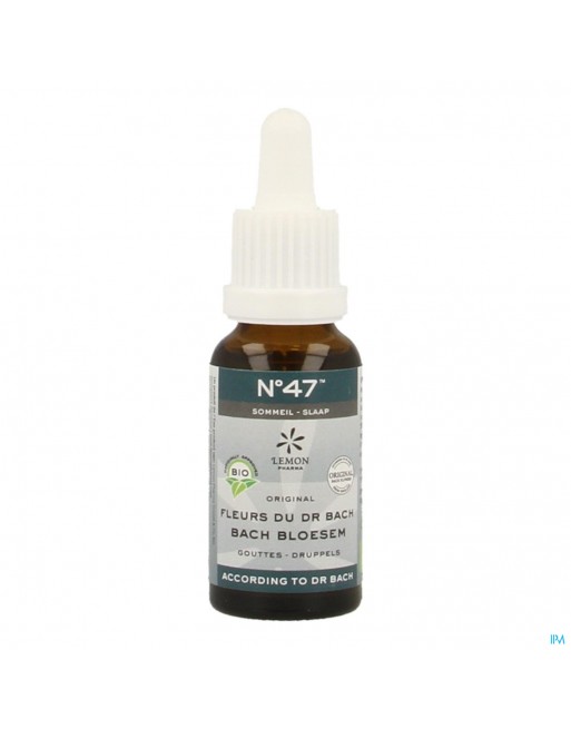 Bachbloesem Bio N°47 Druppels Slaap 20ml