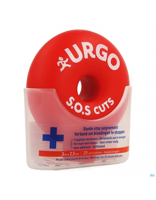 Urgo Sos Cuts Verband 3m X 2,5cm