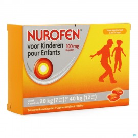 Nurofen Enfant 100mg Caps Molles A Macher 24