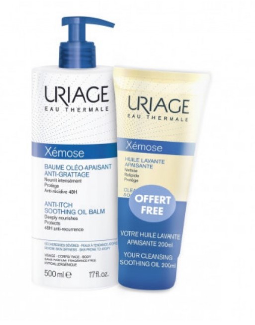 Uriage Xemose Balsem 500ml + Wasolie 200ml