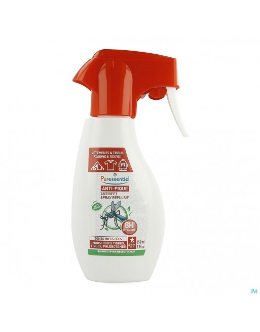 Puressentiel A/beet Spray Afw.kleding&stoffen150ml