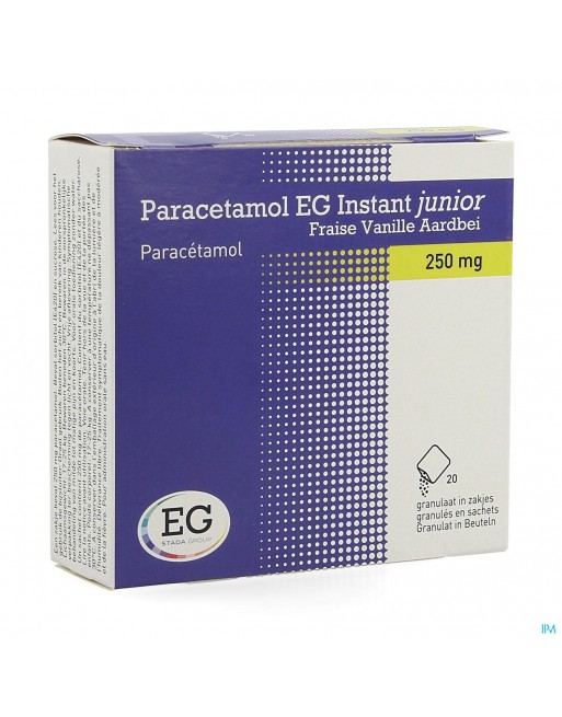 Paracetamol Eg Inst.junior 250mg Vanil-fr. Sach 20