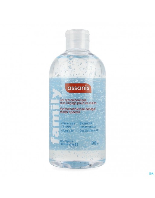 Assanis Hydro Alcoholische Gel Flip Top 500ml