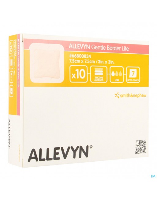Allevyn Gentle Border Lite 7,5x 7,5cm 10 66800834