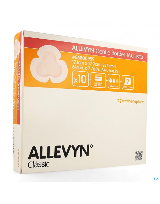 Allevyn Ag Verband Klevend Silic. 17,5x17,5cm 10