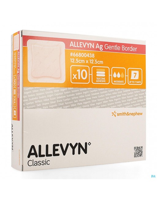 Allevyn Ag Verband Klevend Silic. 12,5x12,5cm 10