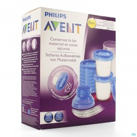 Philips Avent Via Natural Moedermelk Bewaarbekerset SCF618/10