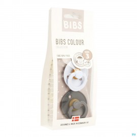 Bibs 3 Fopspeen Duo Iron Baby Blue