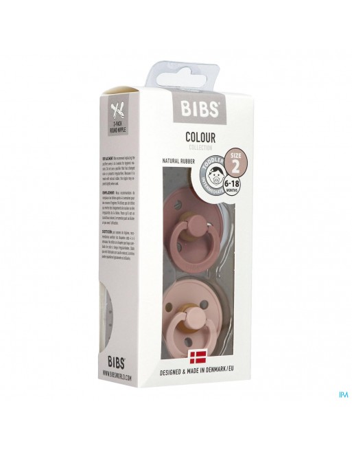 Bibs 2 Fopspeen Duo Woodchuck Blush