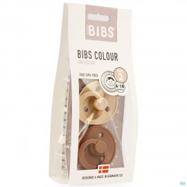 Bibs 2 Fopspeen Duo Woodchuck Blush