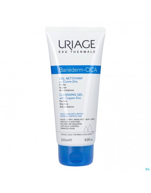 Uriage Bariederm Cica Gel Reinig.cuivre Zinc 200ml