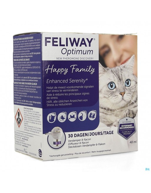 Feliway Optimum Kat Verdamper +30 Dagen Fl 48ml