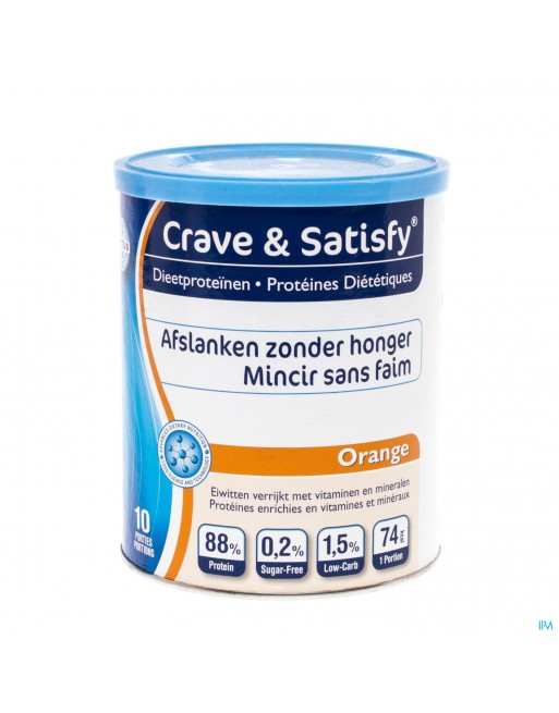 Crave & Satisfy Dieetproteinen Orange Pot 200g Crave & Satisfy Dieetproteinen Orange Pot 200g