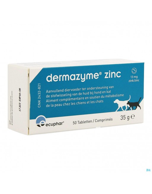Dermazyme Zink Hond Comp 50