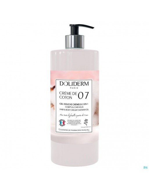 Doliderm Douchegel 2in1 Creme De Coton Pompfl 1l