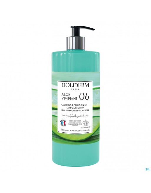 Doliderm Douchegel 2in1 Aloe Vivifiant Pompfl 1l