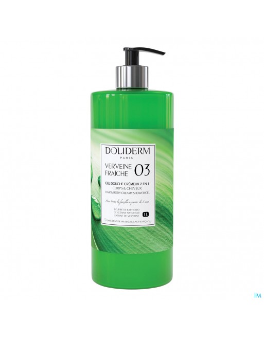 Doliderm Douchegel 2in1 Verveine Fraiche Pompfl 1l