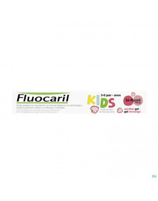 Fluocaril Tandpasta Bi-fluore Kids Aardbei 50ml