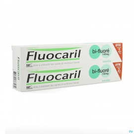 Fluocaril Dentifrice Bi-fluore 145 Menthe 2x75ml