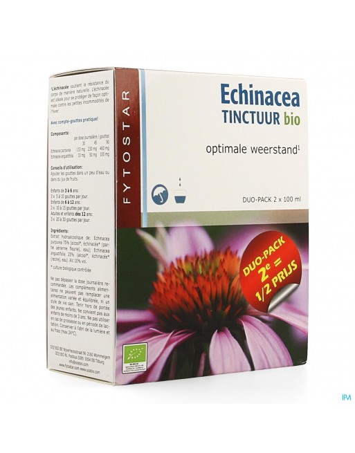 Fytostar Echinacea Teiture Bio Duo 2x100ml 2e -50%