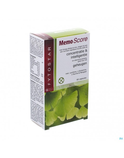 Biostar Memo-score Caps Vegetal 60x535mg