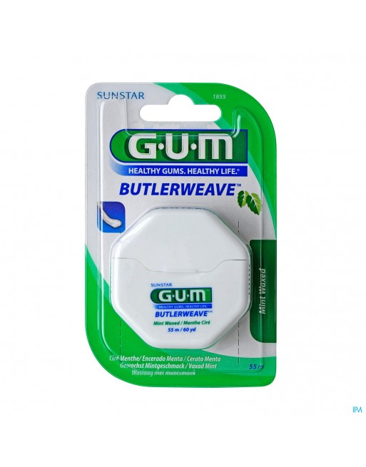 Gum Fil Dentaire Weave Waxed Menthe 1855