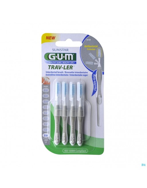 Gum Trav-ler Brosse Interdent 2,0mm 4 1618m4