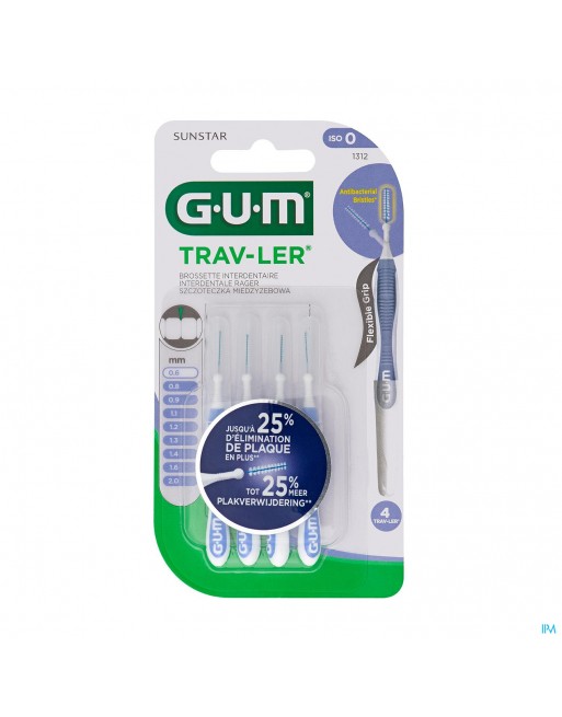 Gum Trav-ler Interdent.borsteltje 0,6mm 4 1312m4