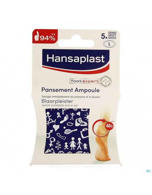 Hansaplast Med Blaarpleister Groot Formaat 5 48584
