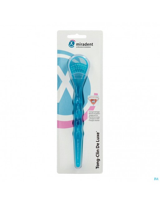 Miradent Tongschraper Deluxe Blauw