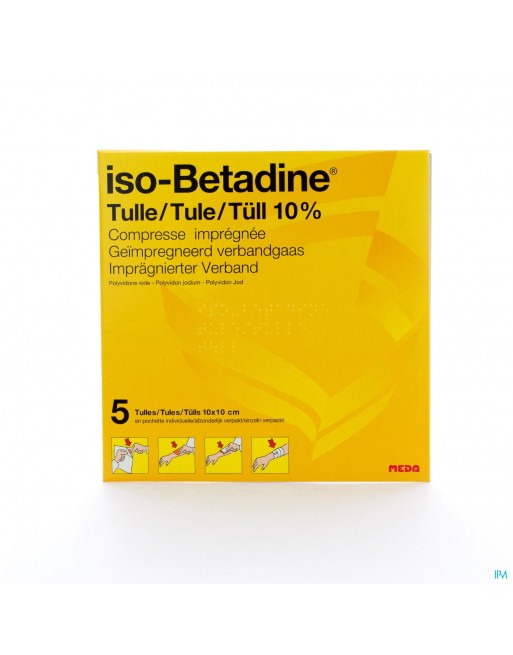 Iso Betadine Tulles Compr 5 10x10