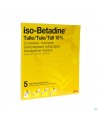 Iso Betadine Tulles Compr 5 10x10