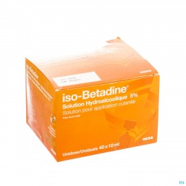 Iso Betadine Hydroalc Oplos Unidose 40x1