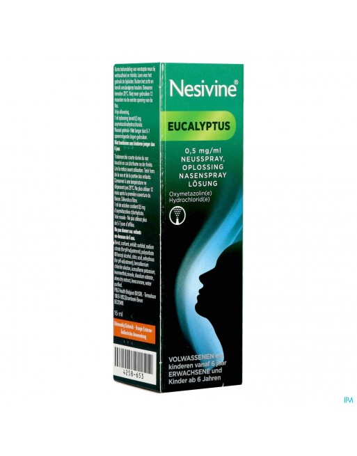 Nesivine Eucalyptus 0,5mg/ml Sol Pulv Nasal 15ml