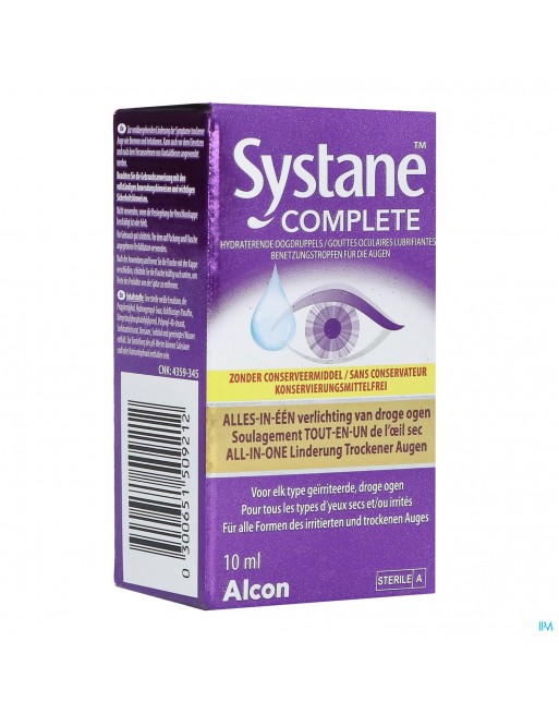 Systane Complete Conserveermiddelvrij Fl 10ml