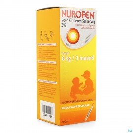 Nurofen Enfant Orange Susp Sans Sucre 200ml