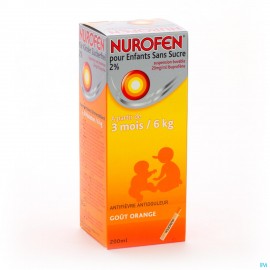 Nurofen Kind Sinaas Susp Suikervrij 200ml