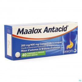 Maalox 200/400 40 compr a...